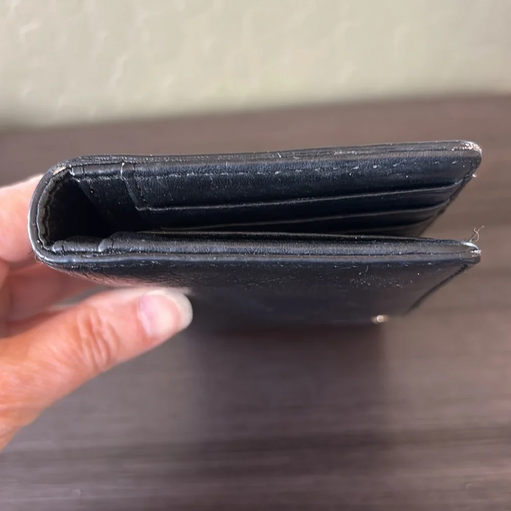 Kate Spade Black Leather Large Bi-fold‎ Wallet